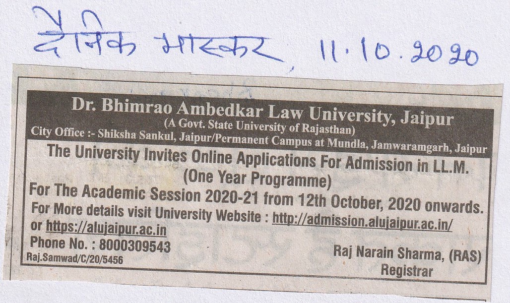 Dr. Bhimrao Ambedkar Law University